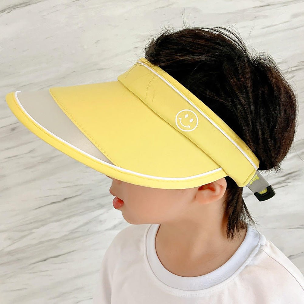 Lemon Yellow Sports Sun shade Adjustable Tennis/Visor Cap - Little Surprise BoxLemon Yellow Sports Sun shade Adjustable Tennis/Visor Cap