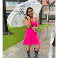 Light Green, Translucent Kelly-Jo all over teddy paws Rain and All-season Umbrella for Kids & Adults - Little Surprise BoxLight Green, Translucent Kelly-Jo all over teddy paws Rain and All-season Umbrella for Kids & Adults