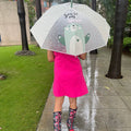 Light Green, Translucent Kelly-Jo all over teddy paws Rain and All-season Umbrella for Kids & Adults - Little Surprise BoxLight Green, Translucent Kelly-Jo all over teddy paws Rain and All-season Umbrella for Kids & Adults
