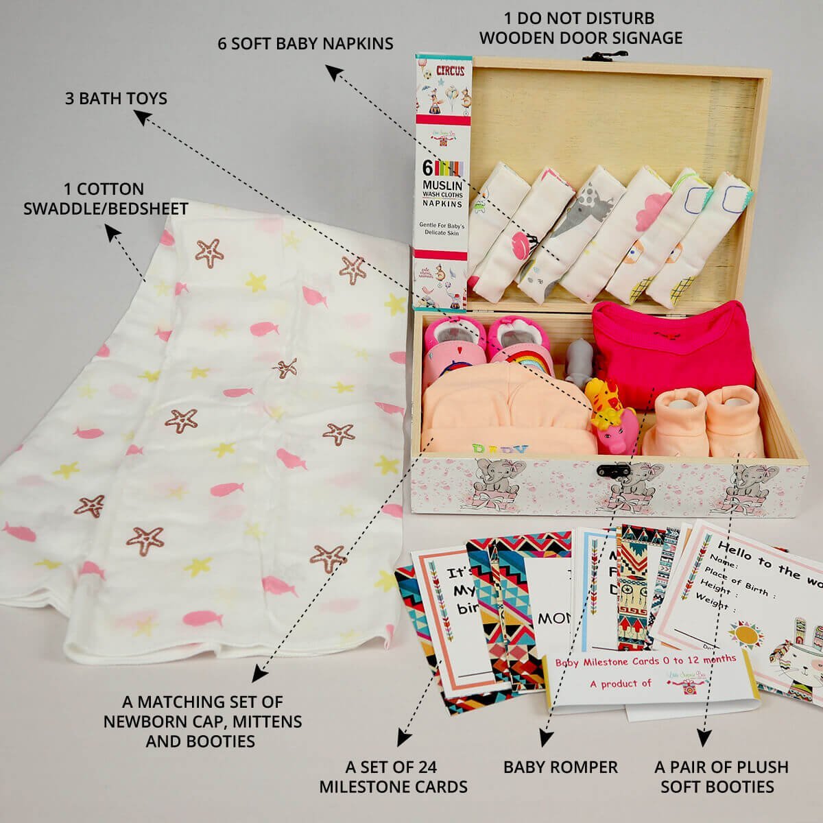 Little Princess Baby Girl Gift Hamper (0-12months) - Little Surprise BoxLittle Princess Baby Girl Gift Hamper (0-12months)