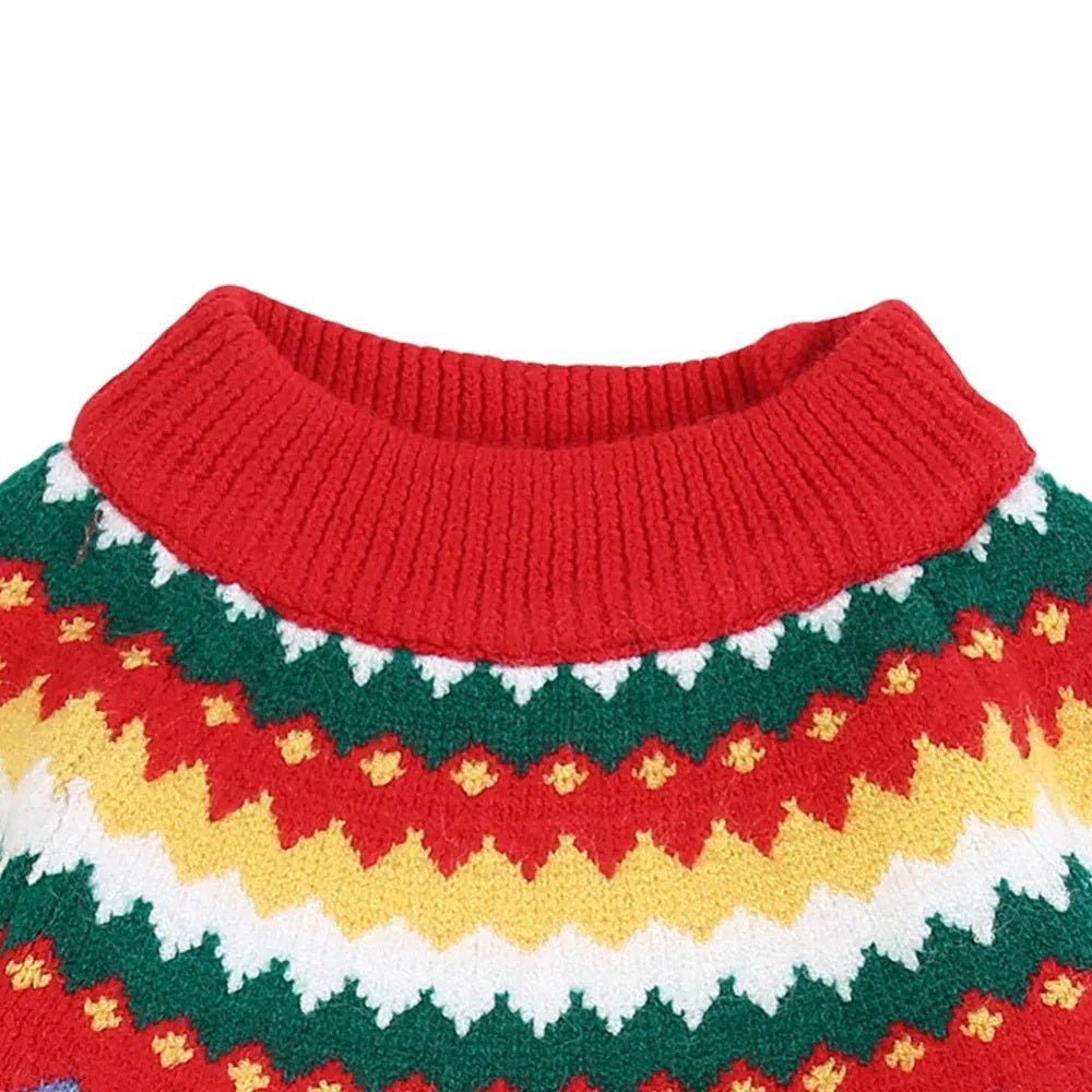Maroon Multi Colour Xmas Baubles Pompom Style Warmer Cardigan & Christmas Sweater for toddlers & Kids - Little Surprise BoxMaroon Multi Colour Xmas Baubles Pompom Style Warmer Cardigan & Christmas Sweater for toddlers & Kids