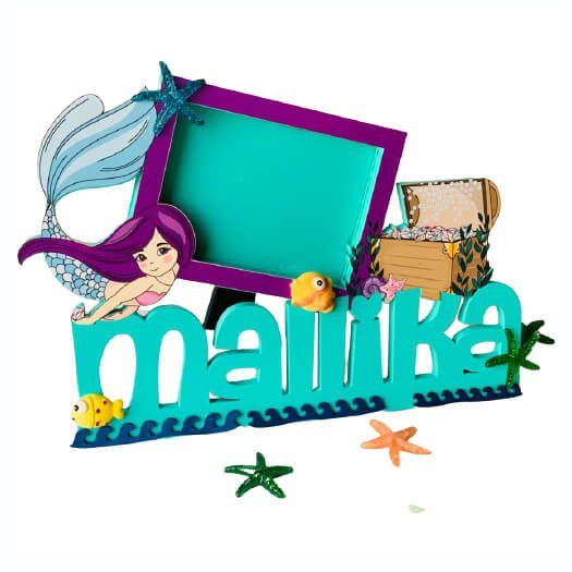 Mermaid Splash Photo frame - Little Surprise BoxMermaid Splash Photo frame