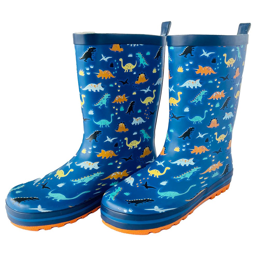 Mr. Stego Saurus, Waterproof Flexible Rubber Rain Gumboots for Kids - Little Surprise BoxMr. Stego Saurus, Waterproof Flexible Rubber Rain Gumboots for Kids