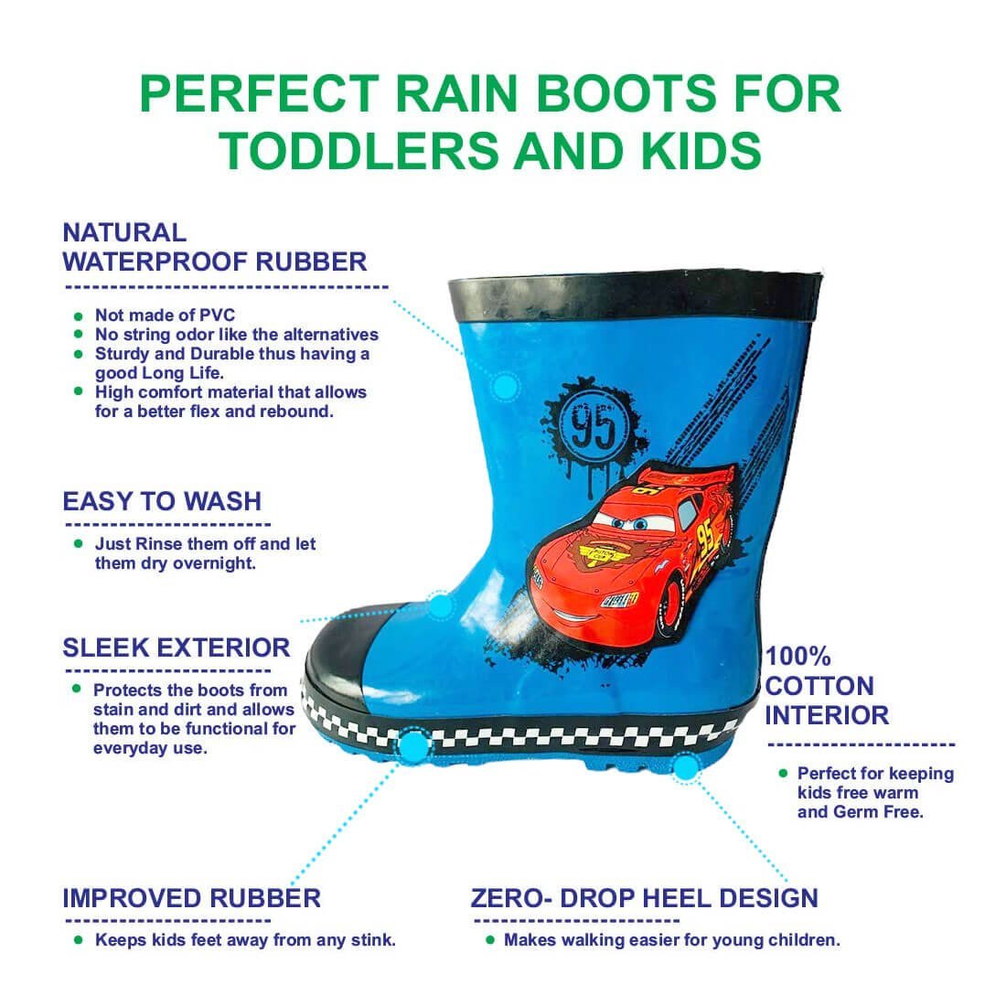 Mr. Zoom Pitt Kids Gumboots - Little Surprise BoxMr. Zoom Pitt Kids Gumboots