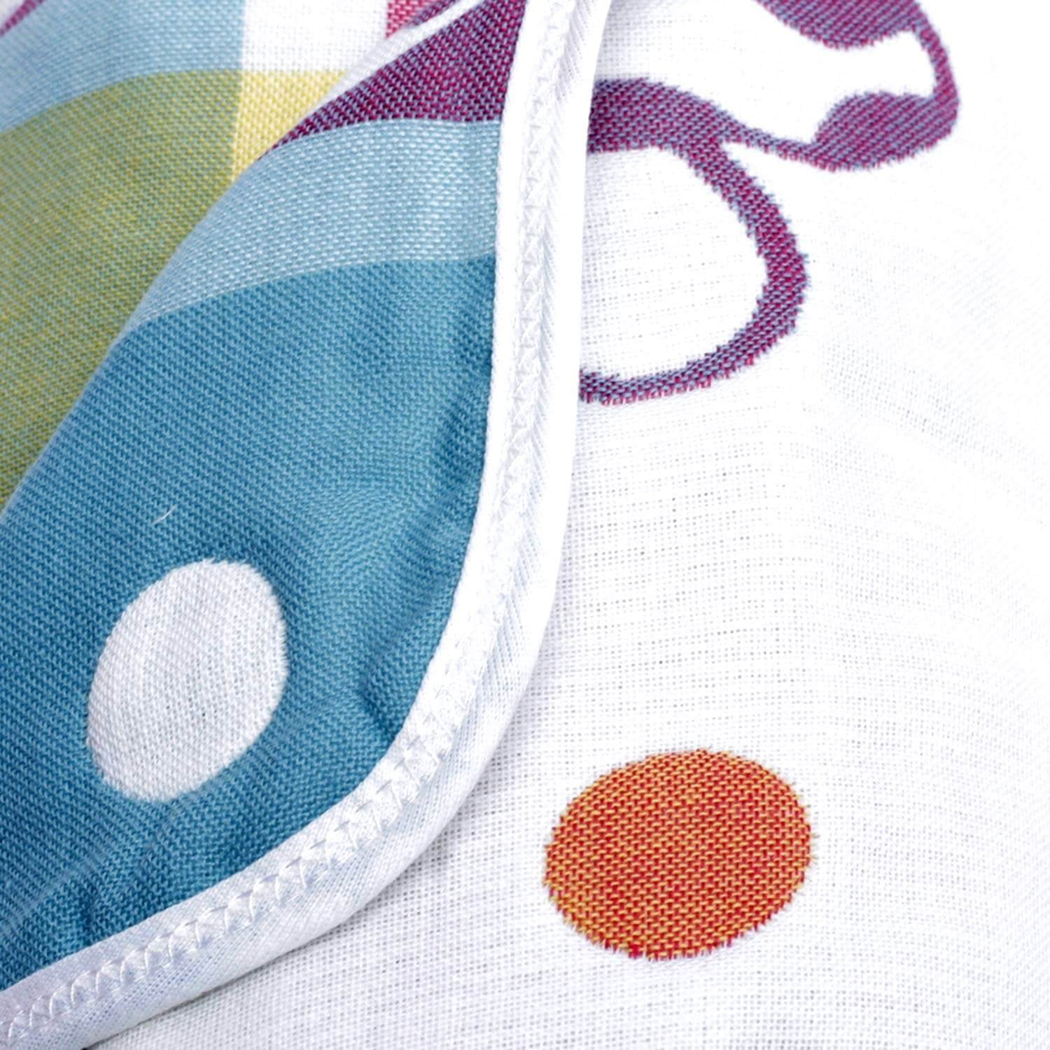 Multi color Mushroom Designed Organic Muslin Blanket, Bib and Napkin Matching Set - Little Surprise BoxMulti color Mushroom Designed Organic Muslin Blanket, Bib and Napkin Matching Set