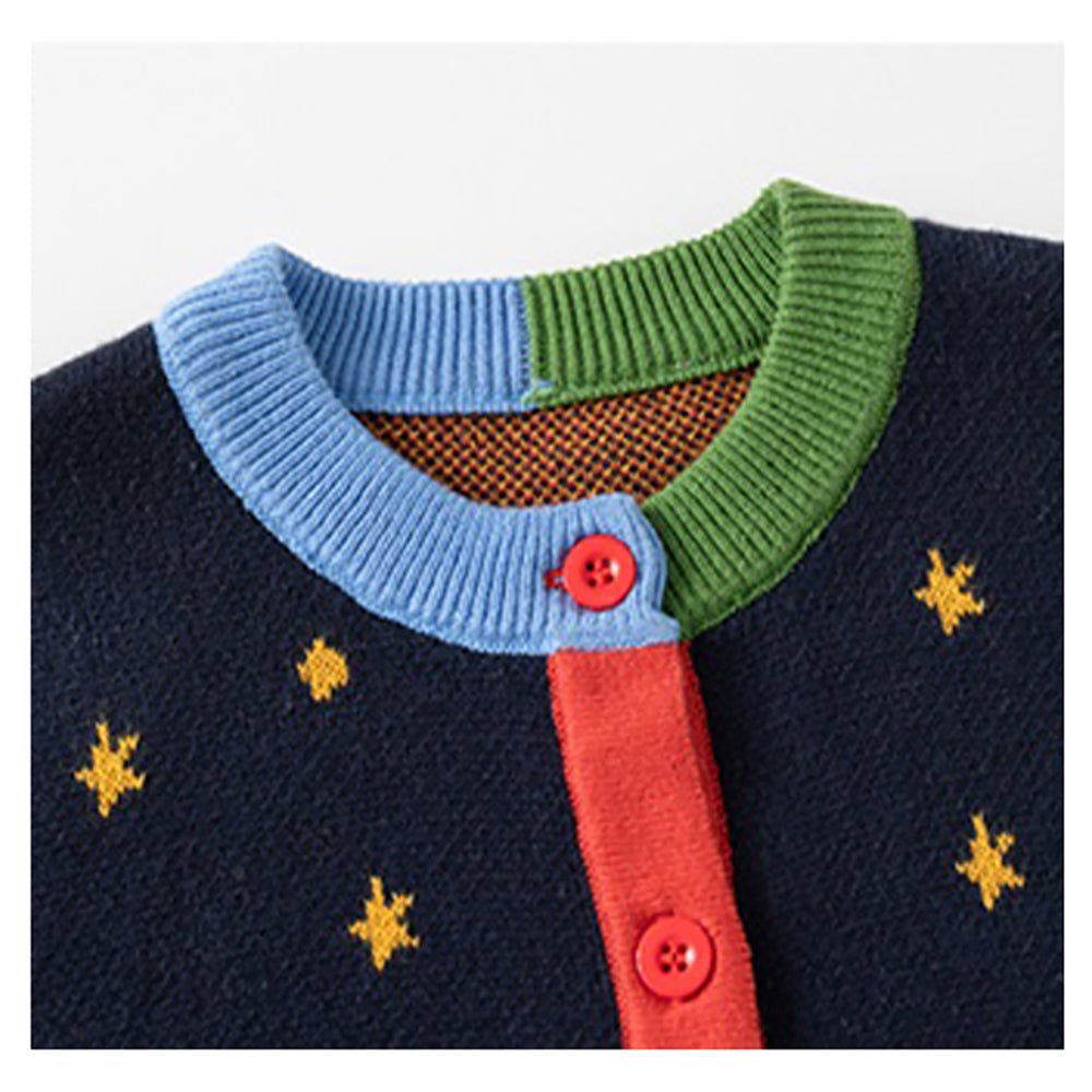 Navy Multi Space Rocket Cardigan/Warmer/Sweater for Toddlers & Kids - Little Surprise BoxNavy Multi Space Rocket Cardigan/Warmer/Sweater for Toddlers & Kids