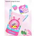 Pink Kids Bunny ears, waterproof Swimming Bag/Beach Bag - Little Surprise BoxPink Kids Bunny ears, waterproof Swimming Bag/Beach Bag