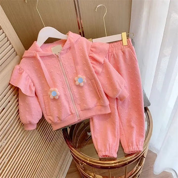 Pink Mini Heart 2 pc Track suit set for Toddlers and Kids - Little Surprise BoxPink Mini Heart 2 pc Track suit set for Toddlers and Kids