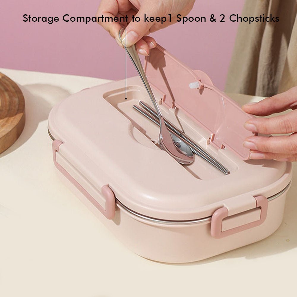 Pink Rabbit Medium Size Kids Lunch/Tiffin Box with Insulated Lunch Box Cover - Little Surprise BoxPink Rabbit Medium Size Kids Lunch/Tiffin Box with Insulated Lunch Box Cover