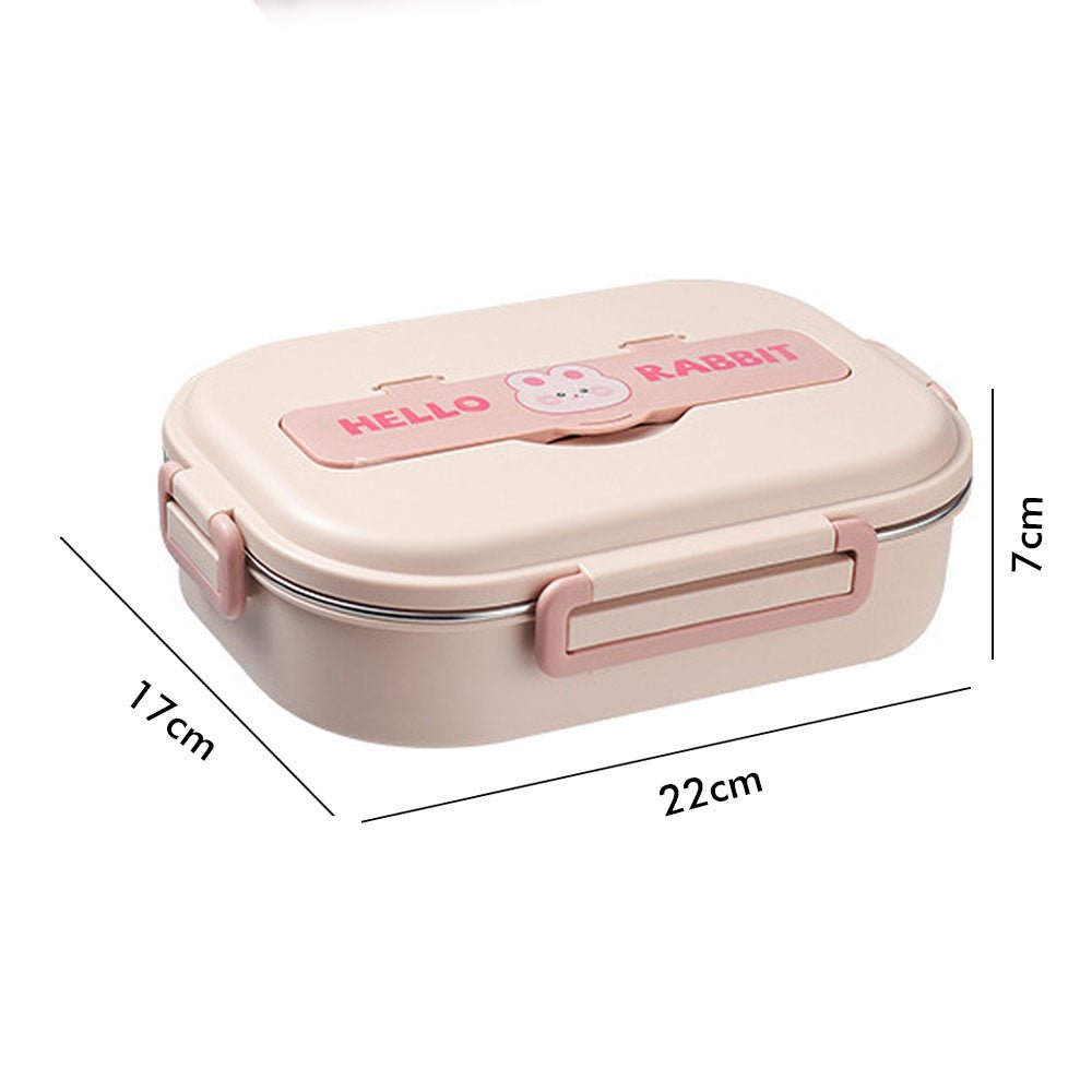 Pink Rabbit Medium Size Kids Lunch/Tiffin Box with Insulated Lunch Box Cover - Little Surprise BoxPink Rabbit Medium Size Kids Lunch/Tiffin Box with Insulated Lunch Box Cover