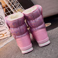 Pink Shiny Hologram Kids Winter / Snow Boots - Little Surprise BoxPink Shiny Hologram Kids Winter / Snow Boots