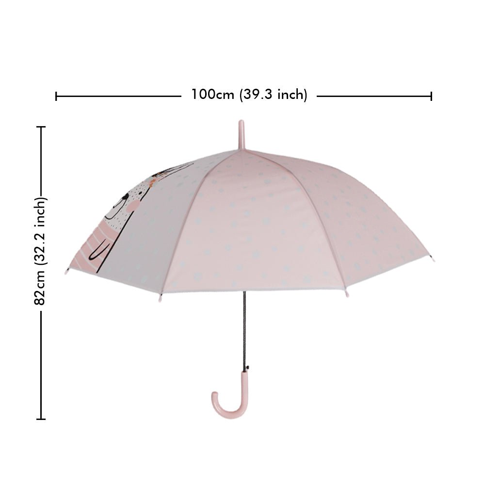 Pink Translucent Bunny Hugs, Rain and All-season Umbrella for Kids & Adults - Little Surprise BoxPink Translucent Bunny Hugs, Rain and All-season Umbrella for Kids & Adults