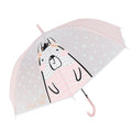 Pink Translucent Bunny Hugs, Rain and All-season Umbrella for Kids & Adults - Little Surprise BoxPink Translucent Bunny Hugs, Rain and All-season Umbrella for Kids & Adults
