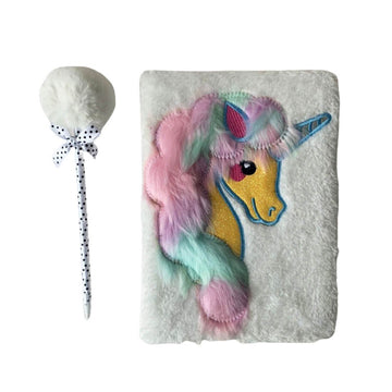 Pink Unicorn White Notebook - Little Surprise BoxPink Unicorn White Notebook