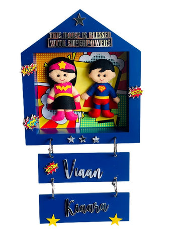 Power Brother & Sister Personalised Name Plaque - Little Surprise BoxPower Brother & Sister Personalised Name Plaque