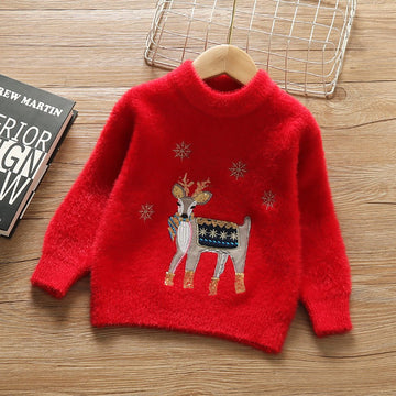 Red Decked Reindeer Warmer Cardigan & Christmas Sweater for toddlers & Kids - Little Surprise BoxRed Decked Reindeer Warmer Cardigan & Christmas Sweater for toddlers & Kids