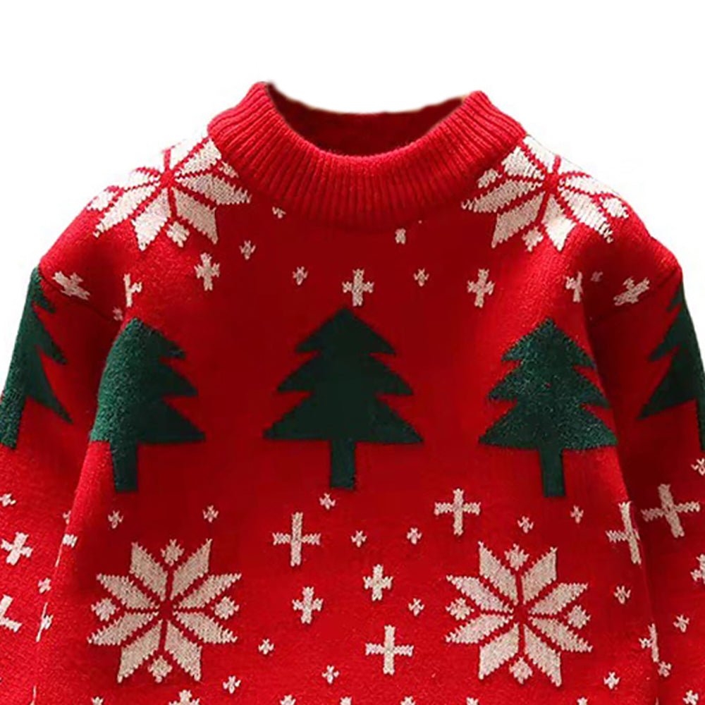 Red Wonderland Warmer, Cardigan & Christmas Sweater for Kids - Little Surprise BoxRed Wonderland Warmer, Cardigan & Christmas Sweater for Kids