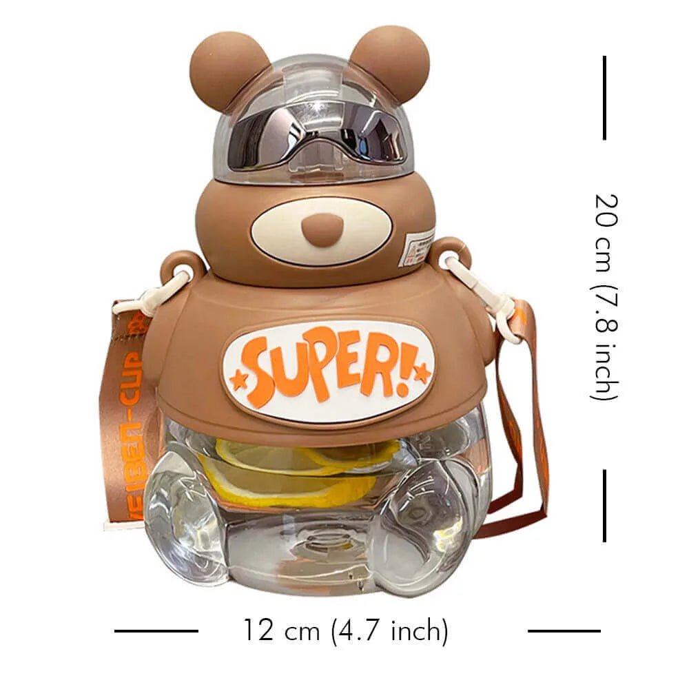 Super cool Kelly Jo Water bottle for Kids and Adults, 1200 ml, Brown - Little Surprise BoxSuper cool Kelly Jo Water bottle for Kids and Adults, 1200 ml, Brown