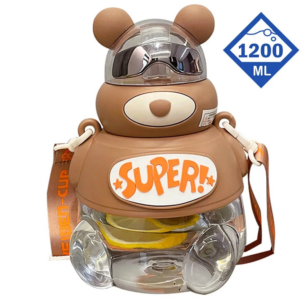 Super cool Kelly Jo Water bottle for Kids and Adults, 1200 ml, Brown - Little Surprise BoxSuper cool Kelly Jo Water bottle for Kids and Adults, 1200 ml, Brown