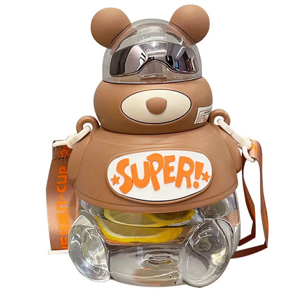 Super cool Kelly Jo Water bottle for Kids and Adults, 1200 ml, Brown - Little Surprise BoxSuper cool Kelly Jo Water bottle for Kids and Adults, 1200 ml, Brown