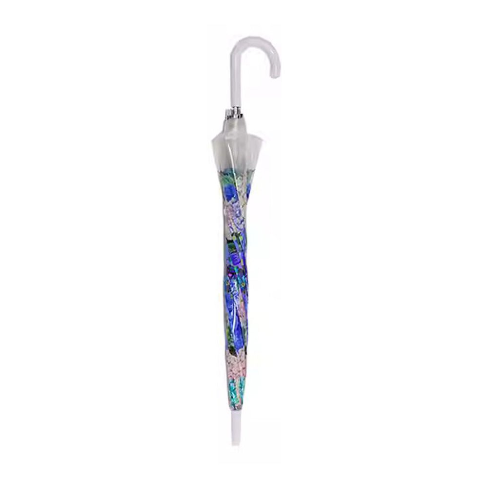 White Hydrangea Bunch Floral Print Translucent All-season Umbrella for Kids & Adults - Little Surprise BoxWhite Hydrangea Bunch Floral Print Translucent All-season Umbrella for Kids & Adults