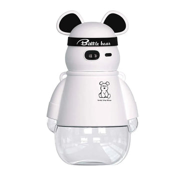 White, Kelly Jo Bear water bottle for Kids and Adults, 1100 ml, Black - Little Surprise BoxWhite, Kelly Jo Bear water bottle for Kids and Adults, 1100 ml, Black