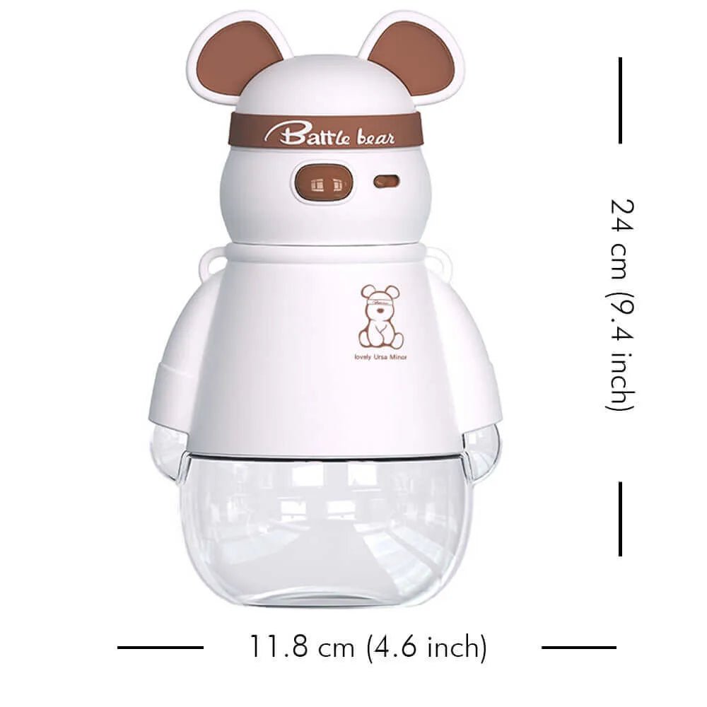 White, Kelly Jo Bear water bottle for Kids and Adults,1100 ml, Brown - Little Surprise BoxWhite, Kelly Jo Bear water bottle for Kids and Adults,1100 ml, Brown