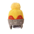 Yellow & Grey Bear Winter Cap & Neck Muffler Set - Little Surprise BoxYellow & Grey Bear Winter Cap & Neck Muffler Set