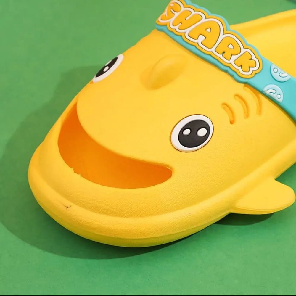 Yellow Shark Slip on Clogs, Summer/Monsoon/ Beach Footwear for Toddlers and Kids, Unisex - Little Surprise BoxYellow Shark Slip on Clogs, Summer/Monsoon/ Beach Footwear for Toddlers and Kids, Unisex