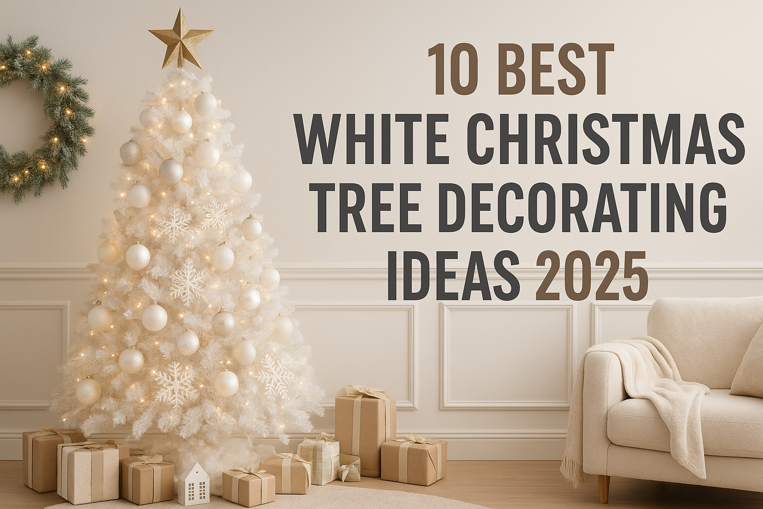 10 Best White Christmas Tree Decorating Ideas