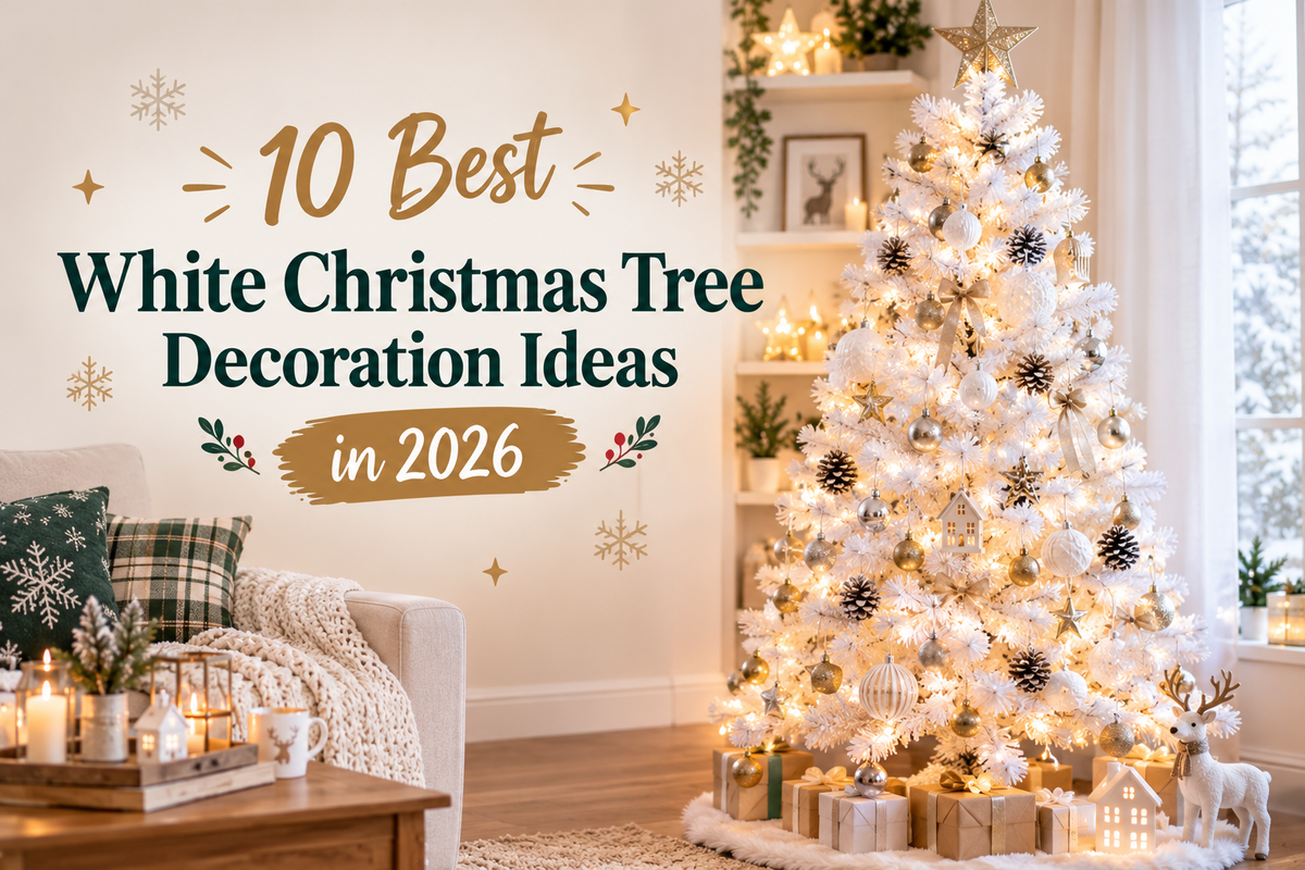 10 Best White Christmas Tree Decorating Ideas