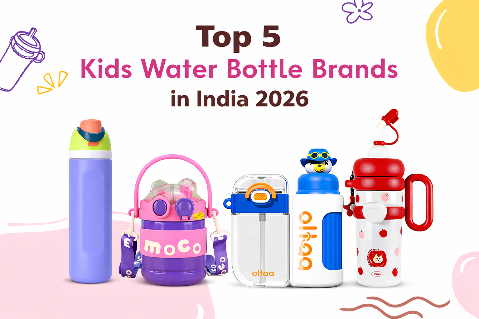 Top 5 Water Bottle Brands in India for Kids 2026