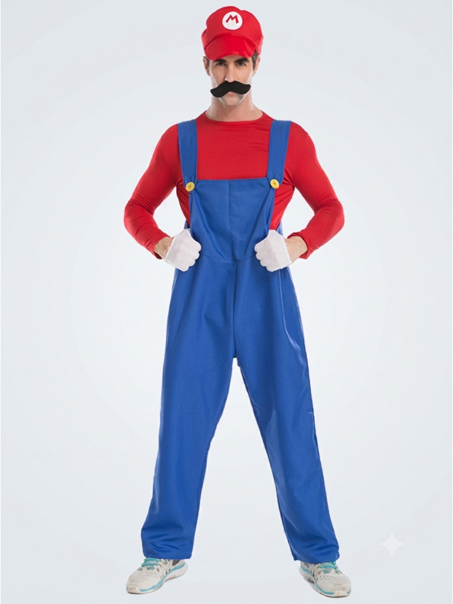 Super Brothers, Plumber Adult Halloween Costume Fancy Dress Up
