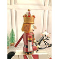 12 inches wooden Maroon Rocking Horse Nutcracker self standing Christmas Table Decor - Little Surprise Box12 inches wooden Maroon Rocking Horse Nutcracker self standing Christmas Table Decor