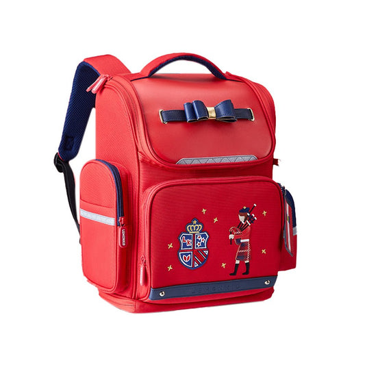 14.5inch, Red British Theme Ergonomic School Backpack for Kids - Little Surprise Box14.5inch, Red British Theme Ergonomic School Backpack for Kids