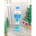 15 inches wooden Pastel Blue Lollipop Nutcracker self standing Christmas Table Decor - Little Surprise Box15 inches wooden Pastel Blue Lollipop Nutcracker self standing Christmas Table Decor