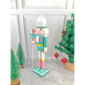 15 inches wooden Pastel Green Balloon Nutcracker self standing Christmas Table Decor - Little Surprise Box15 inches wooden Pastel Green Balloon Nutcracker self standing Christmas Table Decor