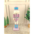 15 inches wooden Pastel Purple Candycane Nutcracker self standing Christmas Table Decor - Little Surprise Box15 inches wooden Pastel Purple Candycane Nutcracker self standing Christmas Table Decor