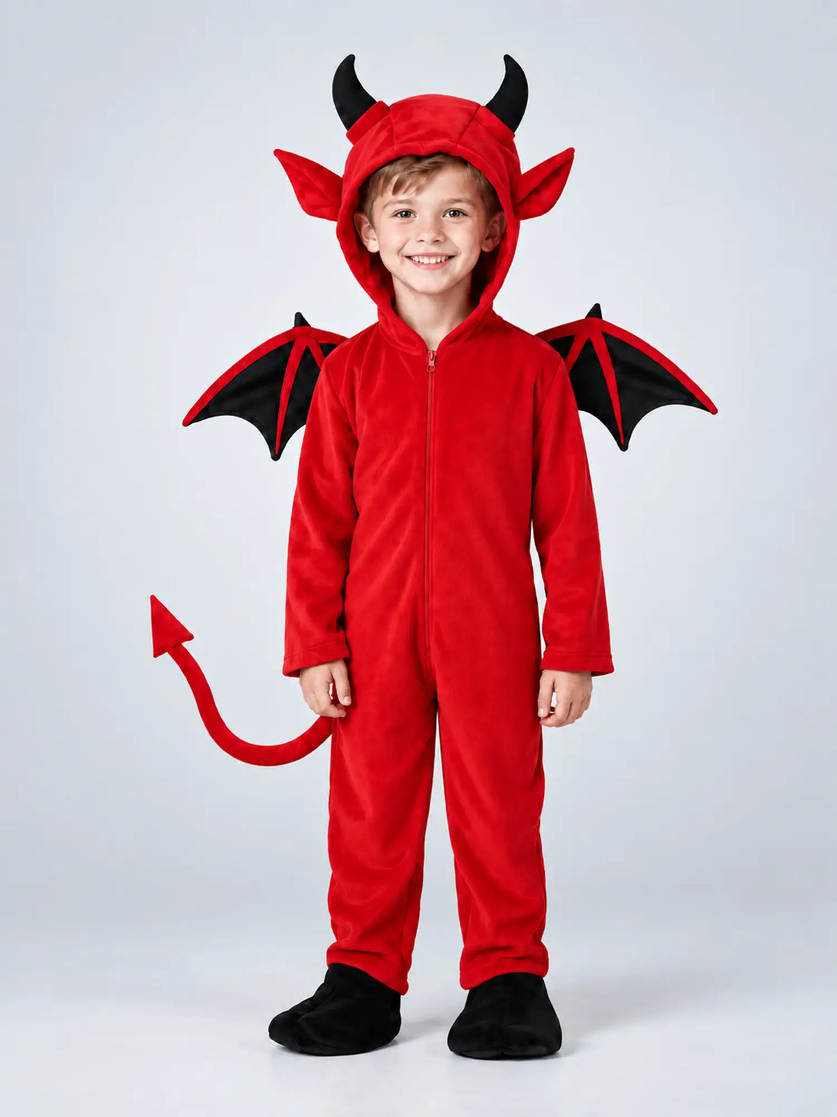 Black Red Devil, Kids Halloween Costume Fancy Dress Up