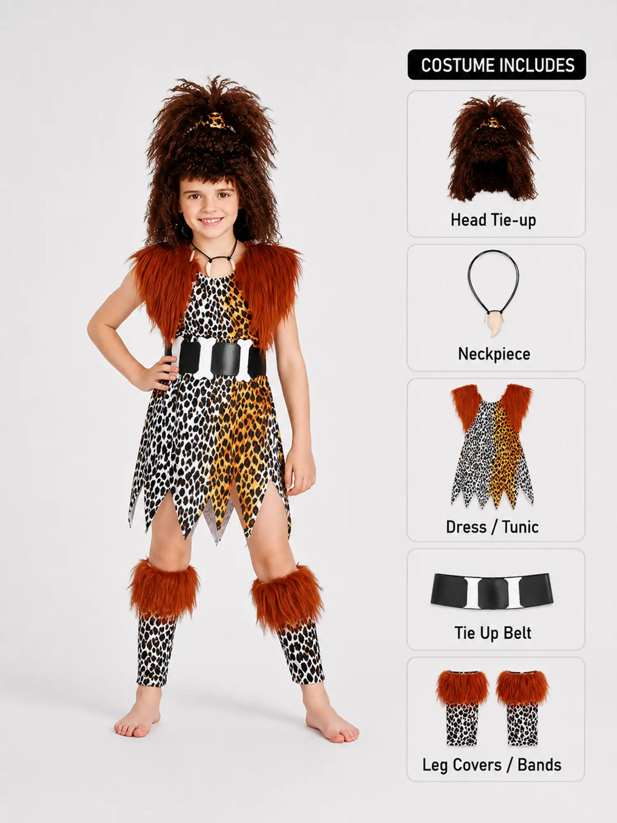 Old Age Jungle Boy, Halloween Costume Fancy Dress Up