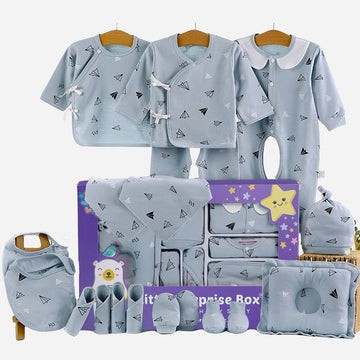 Newborn Baby Boy/Baby Girl 22 pcs Gift Box, Blue (0 - 12 Months)