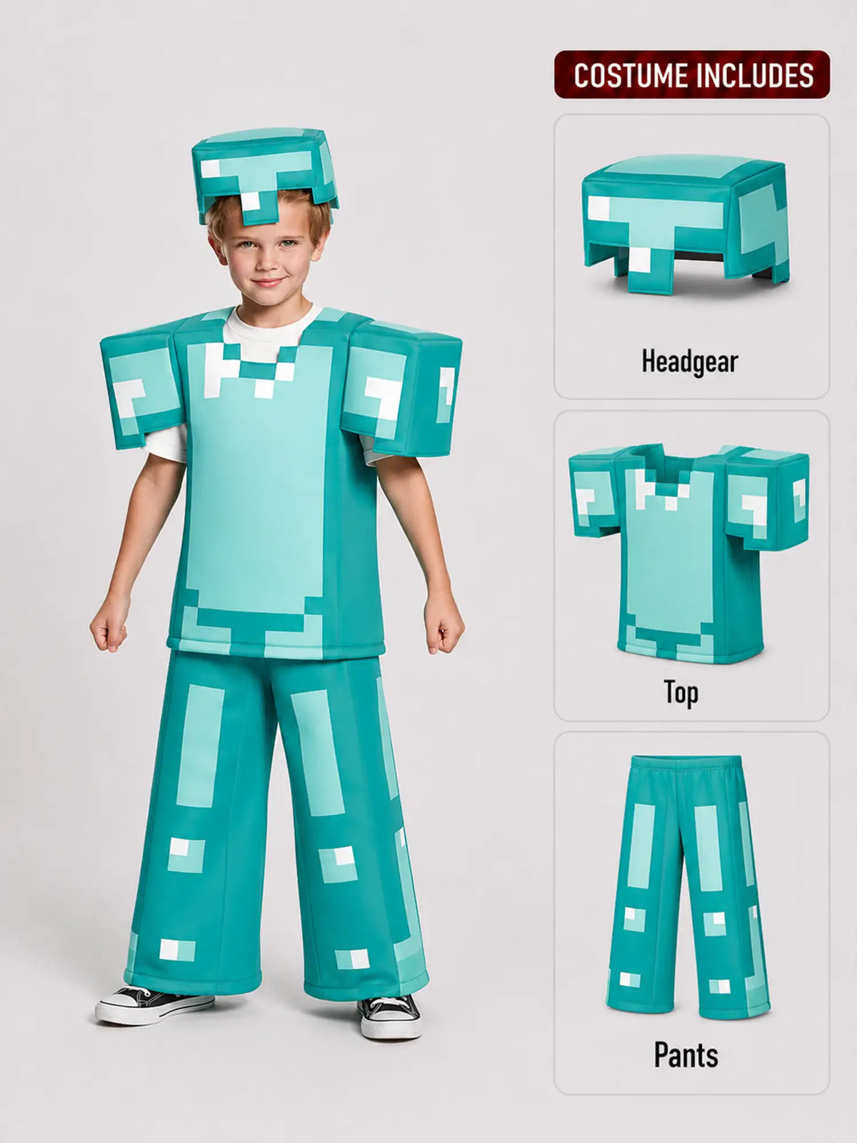 Videogame Diamond Warrior , Kids Halloween Costume Fancy Dress Up