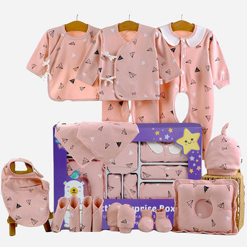 Newborn Baby Boy/Baby Girl 22pcs Gift Box, Peach (0 - 12 Months)