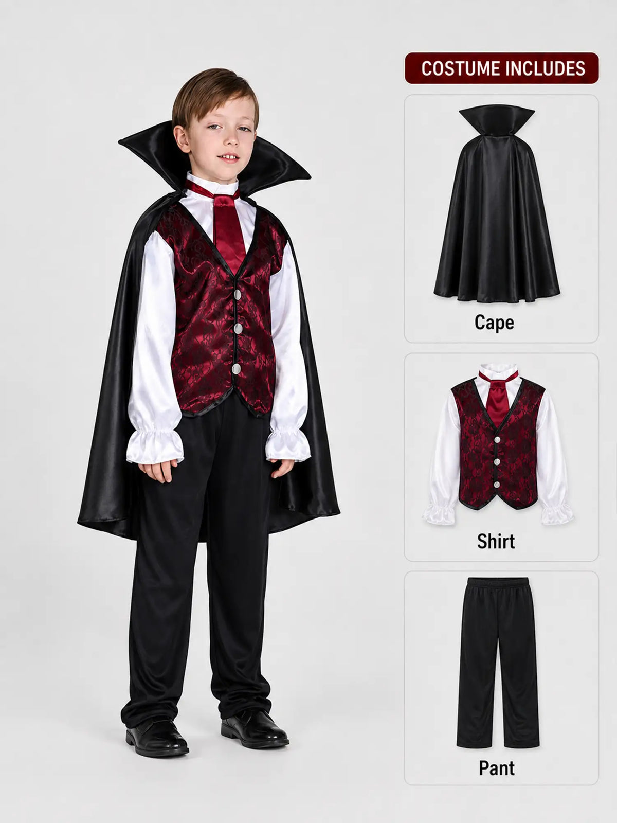 Bloodsuck Vampire ,Kids Halloween Costume Fancy Dress Up