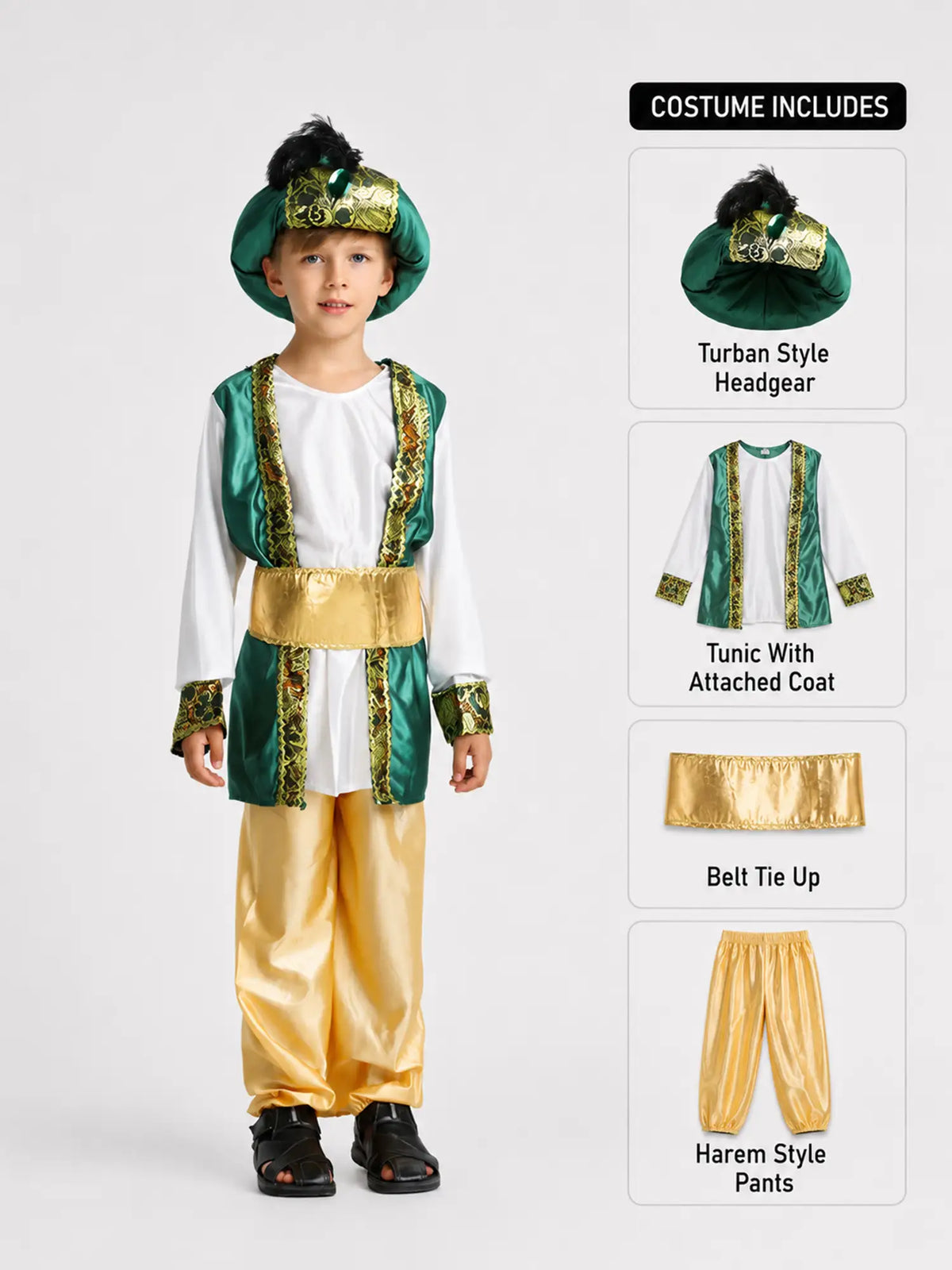 Baby Aladdin, Kids Halloween Costume Fancy Dress Up