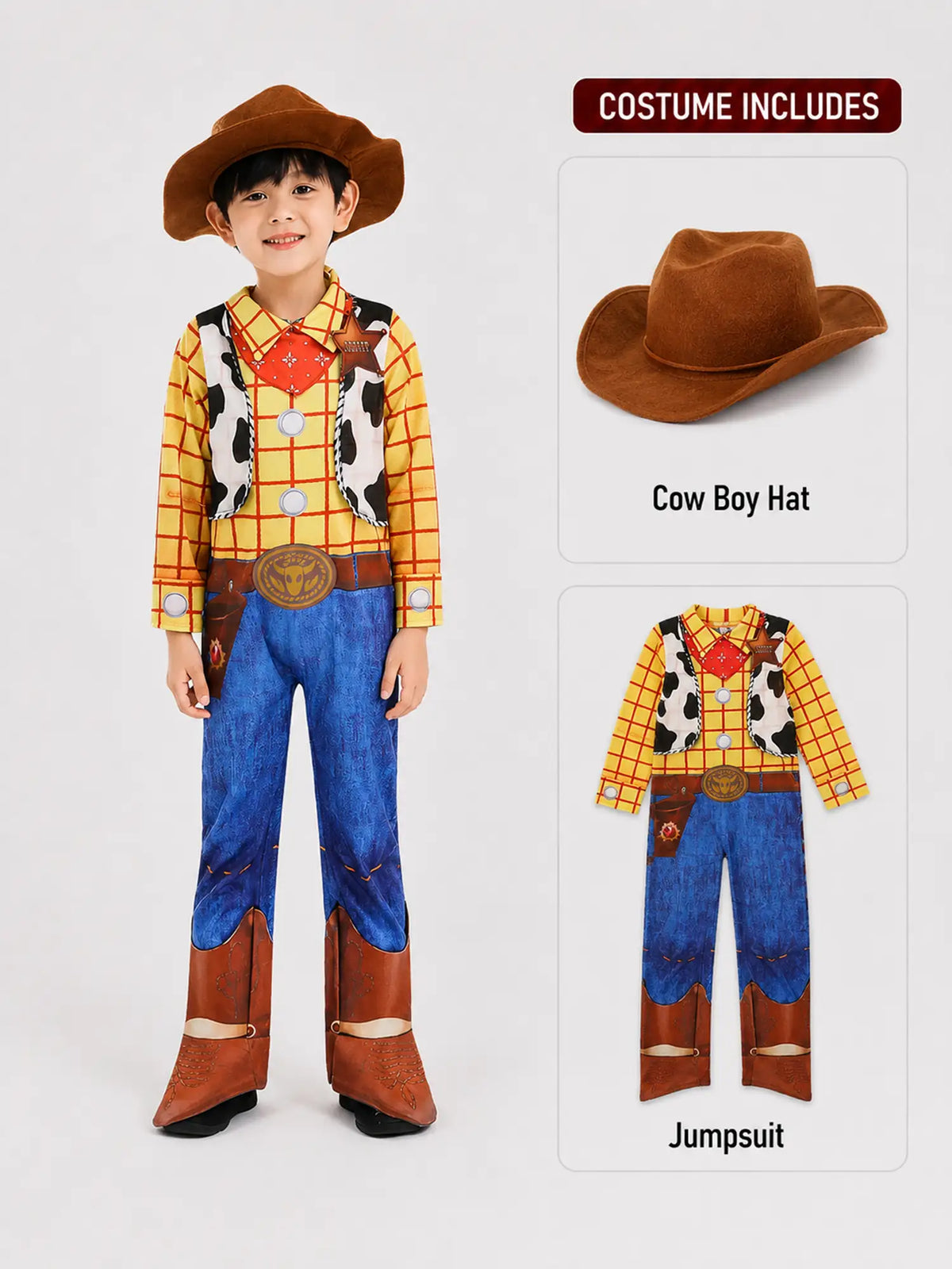 Sheriff Cowboy theme Kids Halloween Costume Fancy Dress Up
