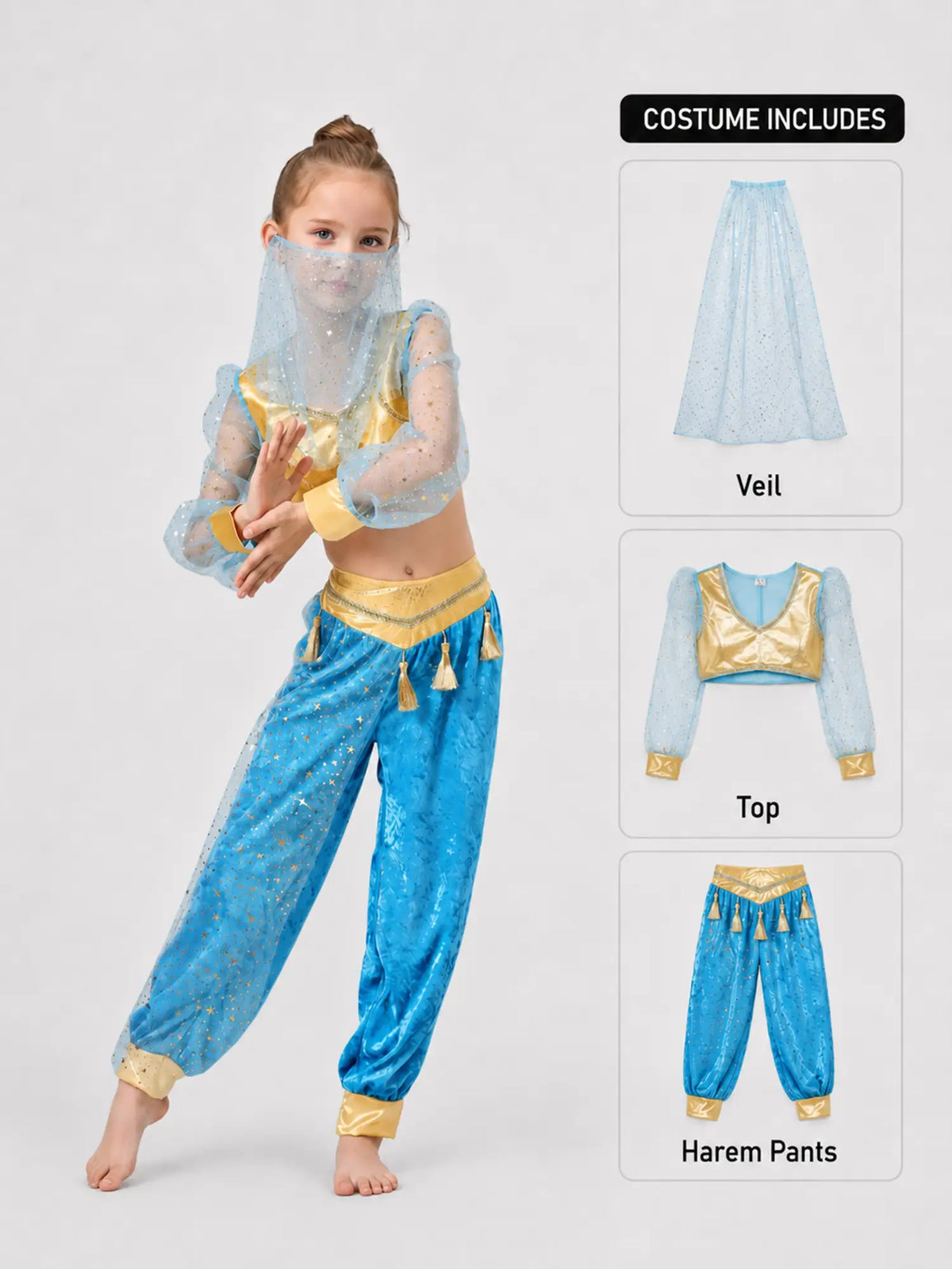 The Genie,Kids Halloween Costume Fancy Dress Up