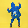 2 pcs Blue Astronaut Full Shirt and Full Pants style Raincoat for Kids - Little Surprise Box2 pcs Blue Astronaut Full Shirt and Full Pants style Raincoat for Kids