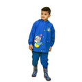 2 pcs Blue Astronaut Full Shirt and Full Pants style Raincoat for Kids - Little Surprise Box2 pcs Blue Astronaut Full Shirt and Full Pants style Raincoat for Kids