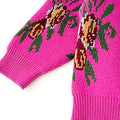 2 pcs Magenta Flower Bunch Knitted Cardigan and shorts Winter wear set - Little Surprise Box2 pcs Magenta Flower Bunch Knitted Cardigan and shorts Winter wear set